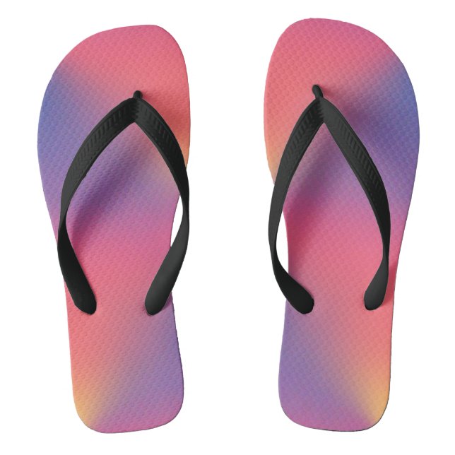 Rainbow of Colours Diamond Shapes Thongs (Footbed)