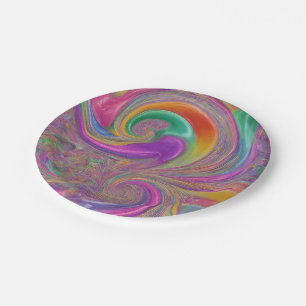 Rainbow of Delight Paper Plate