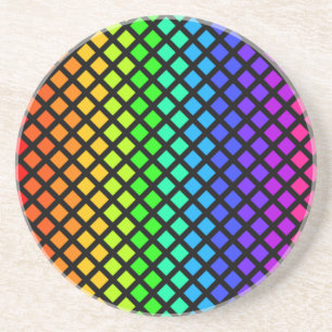 Rainbow of Diamonds coaster
