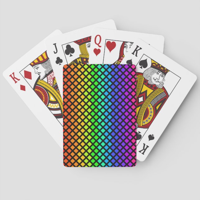 Rainbow of Diamonds playing cards (Back)