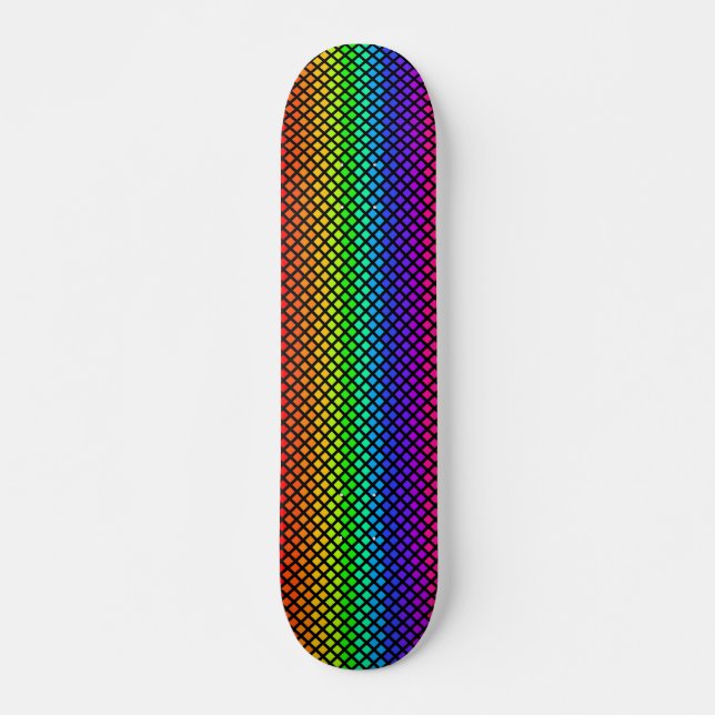 Rainbow of Diamonds skateboard (Front)