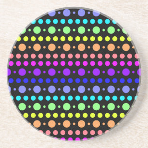 Rainbow of Dots coaster