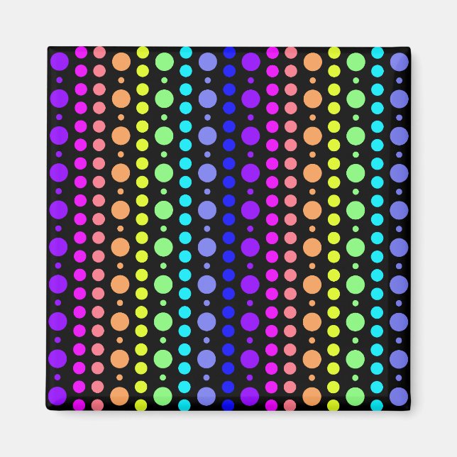 Rainbow of Dots magnet (Front)