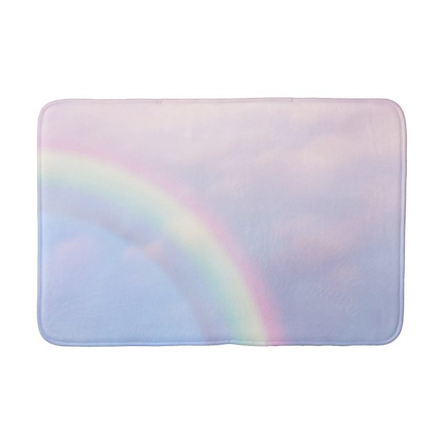 Rainbow of hope - pastel,  bath mat (Front)