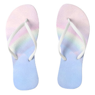 Rainbow of hope - pastel,   thongs