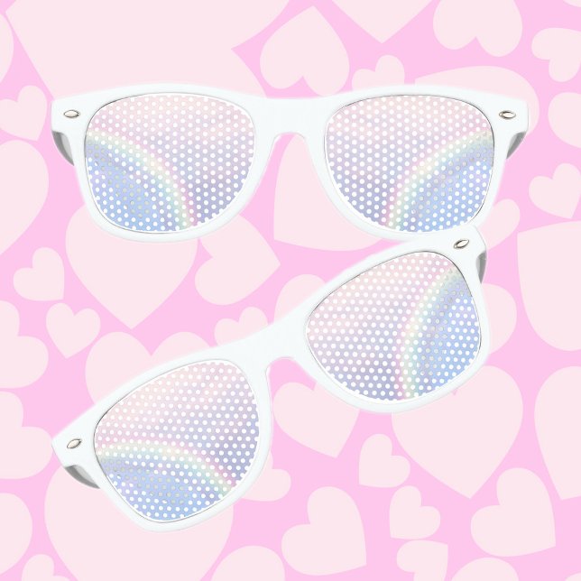 Rainbow of hope - pastel, wedding  retro sunglasses (Creator Uploaded)