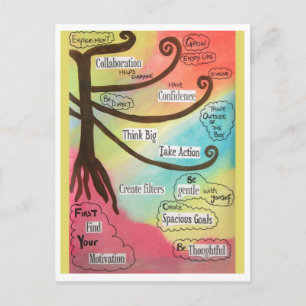 Rainbow of Inspiration Postcard