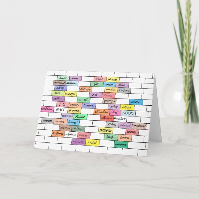 Rainbow of Inspirational Graffiti Card (Front)