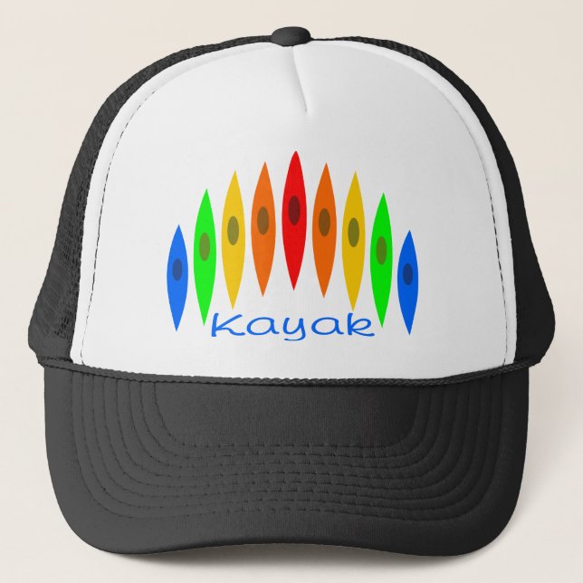 Rainbow of Kayaks Trucker Hat (Front)
