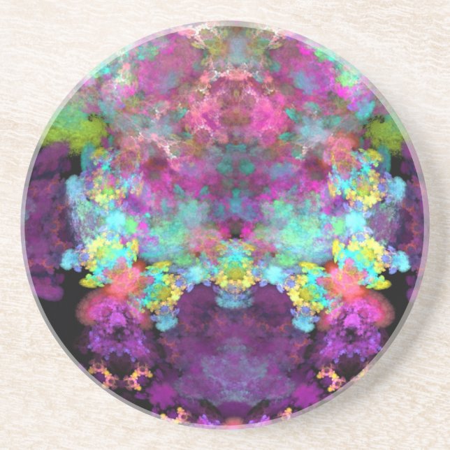 Rainbow of Lichens Coaster (Front)