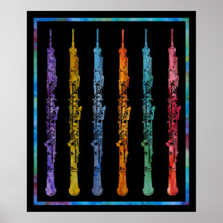 Rainbow of Oboes Poster