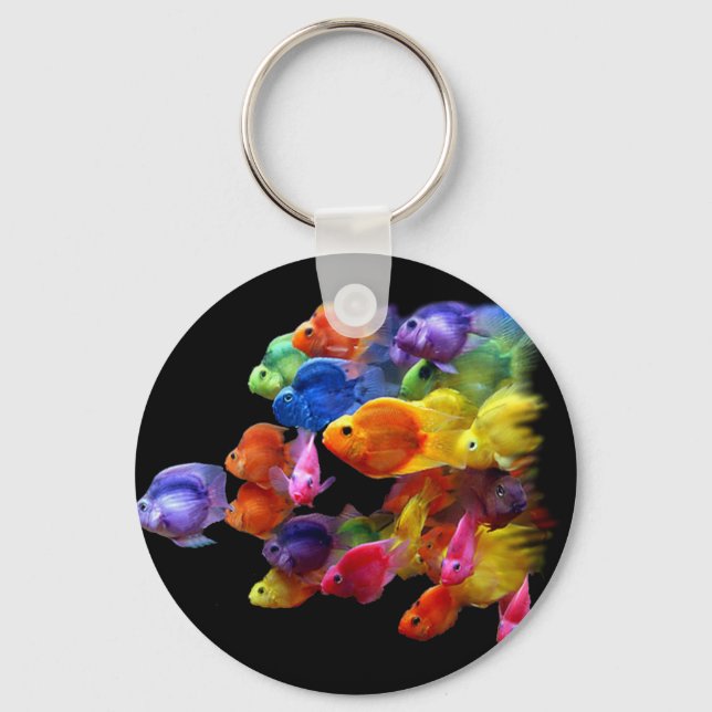 Rainbow of Parrotfish Key Ring (Front)