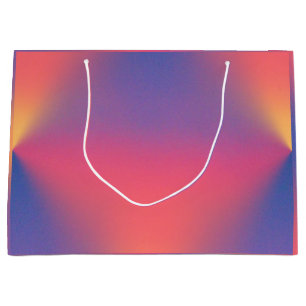 Rainbow of Pastel Colours Diamond Shapes Large Gift Bag