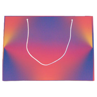 Rainbow of Pastel Colours Diamond Shapes Large Gift Bag