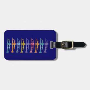 Rainbow of Trumpets Luggage Tag