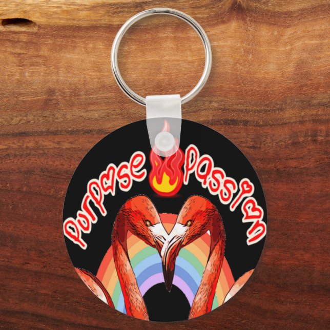 rainbow of unity key ring (Front)