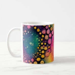 Rainbow Oil and Water Repeating Pattern Coffee Mug