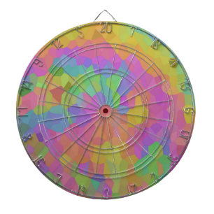 Rainbow Oil Mosaics Dartboard