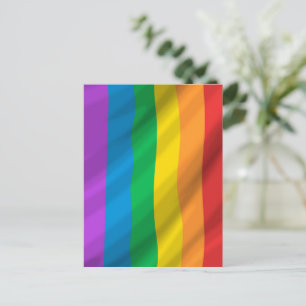 Rainbow Oil Paint LGBT Postcard – Colourful Gay 