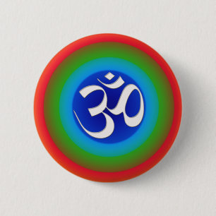 Rainbow_om 6 Cm Round Badge