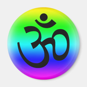 Rainbow Om Magnet