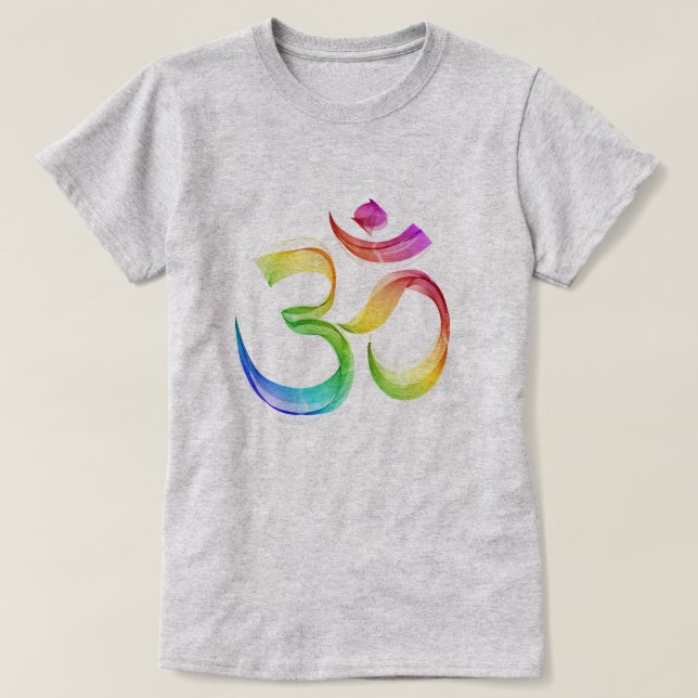 Rainbow OM Sign T-Shirt (Design Front)