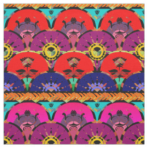 Rainbow Ombre   Bright Boho Sunrise Fabric