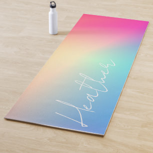 Rainbow Ombre Gradient Yoga Mat