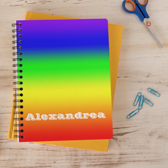 Rainbow Ombre Notebook (Creator Uploaded)