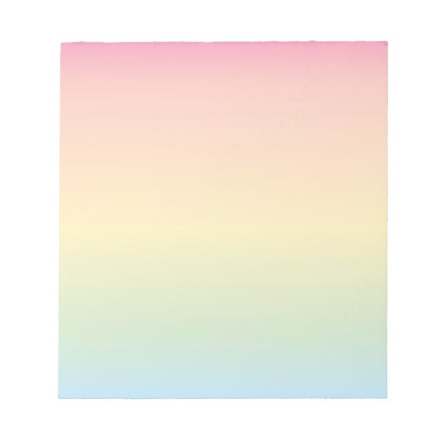 Rainbow Ombré Notepad (Front)