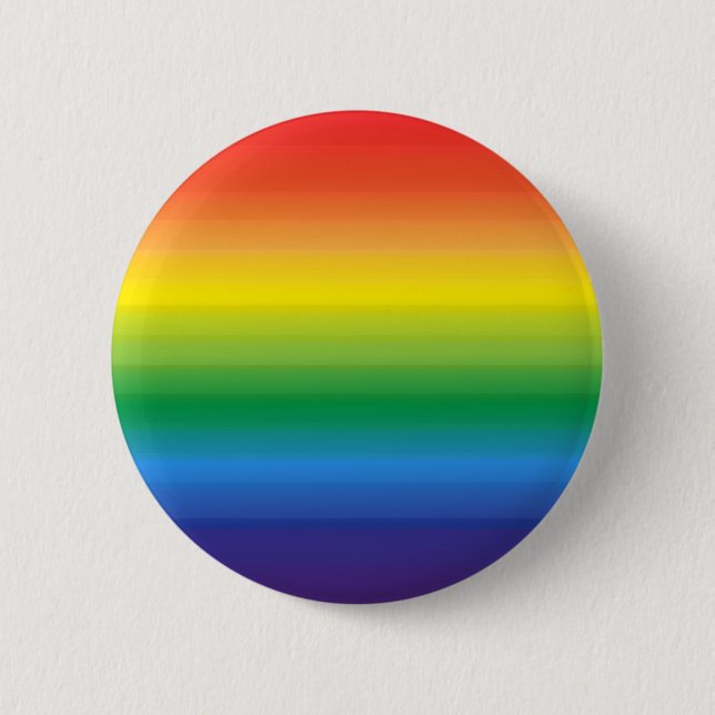 Rainbow Ombre Pride 6 Cm Round Badge (Front)