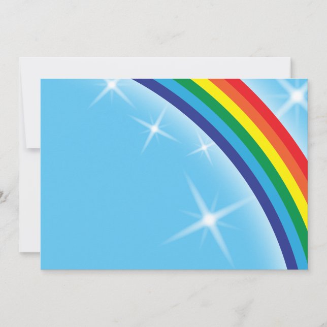 Rainbow on a blue sky background (Front)