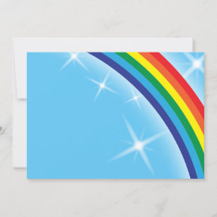 Rainbow on a blue sky background
