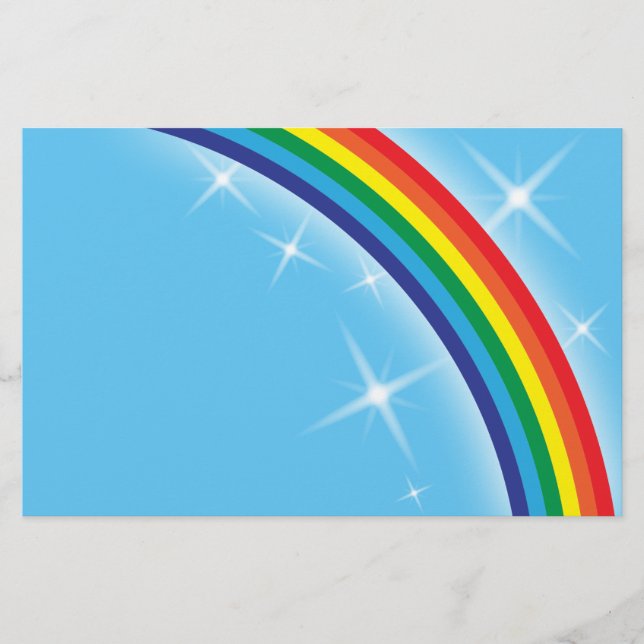 Rainbow on a blue sky background flyer (Front)