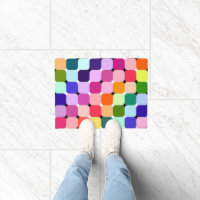 Rainbow Optical Illusion Bright Pillow Funky