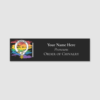 Rainbow Order of Chivalry Name Tag