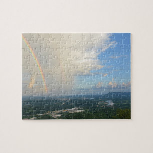 Rainbow Over Chattanooga, Tennessee - 8x10 inch Jigsaw Puzzle