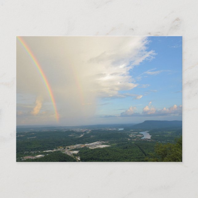 Rainbow Over Chattanooga, Tennessee Postcard (Front)