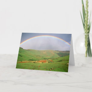 Rainbow Over Hills, Eastern Cape, South Africa Holiday Card
