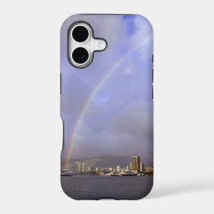 Rainbow over Honolulu, Hawaii, USA