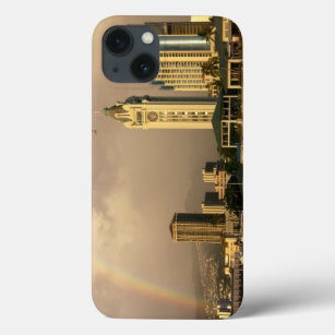 Rainbow over Honolulu, Hawaii, USA 2 iPhone 13 Case