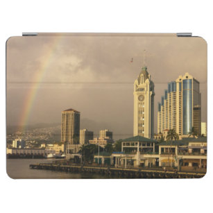 Rainbow over Honolulu, Hawaii, USA 2 iPad Air Cover