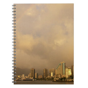 Rainbow over Honolulu, Hawaii, USA 3 Notebook