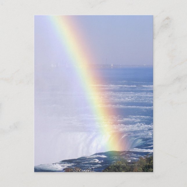 Rainbow Over Niagara Falls, New York Postcard (Front)
