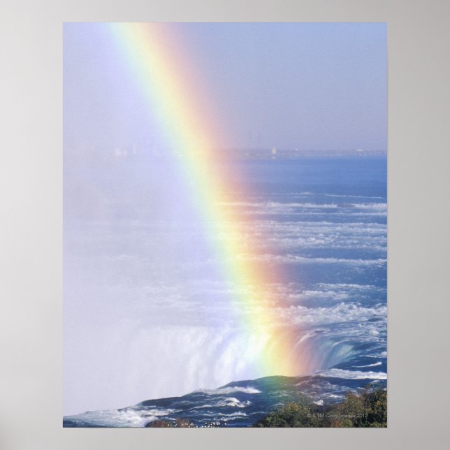 Rainbow Over Niagara Falls, New York Poster (Front)