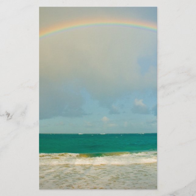 Rainbow over ocean (Front)