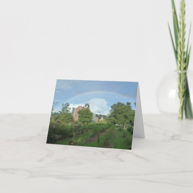 Rainbow over POP Note Card (Front)