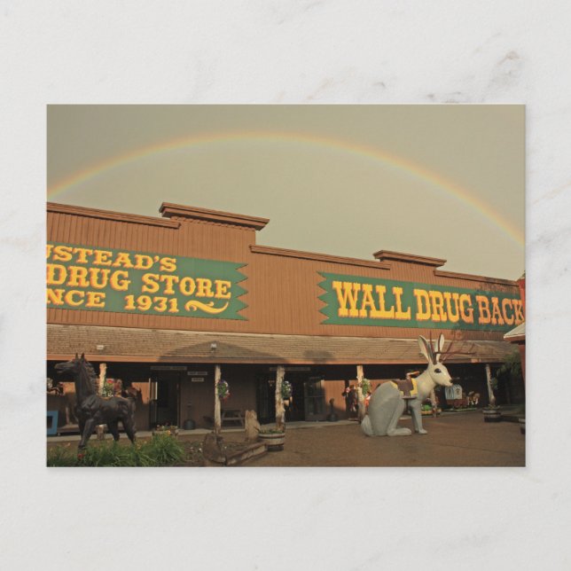 Rainbow Over Wall Drug Postcard (Front)