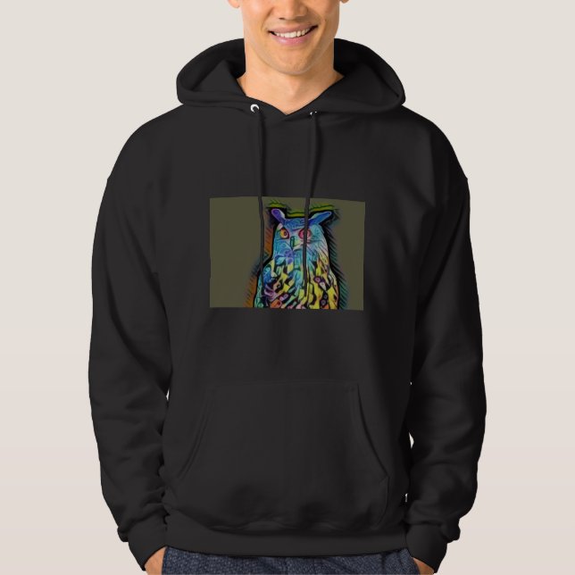 Rainbow Owl Hoodie (Front)