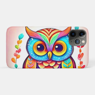 Rainbow Owl Perch Art iPhone 11 Pro Case